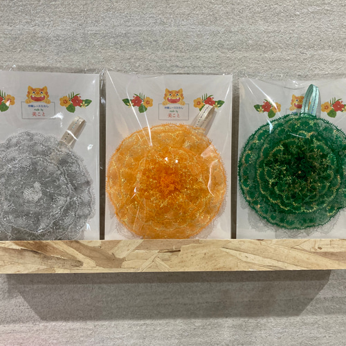レースたわし 全9色 洗面所の掃除や水筒洗いにオススメ！ レース