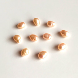 淡水真珠 パール ピンク 10個 ハンドメイド 商材✨送料込み　#パール　#ピンク 1枚目の画像