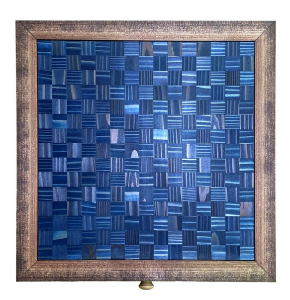 YOSEGIサイドテーブル (BLUE × BLUE) 4枚目の画像