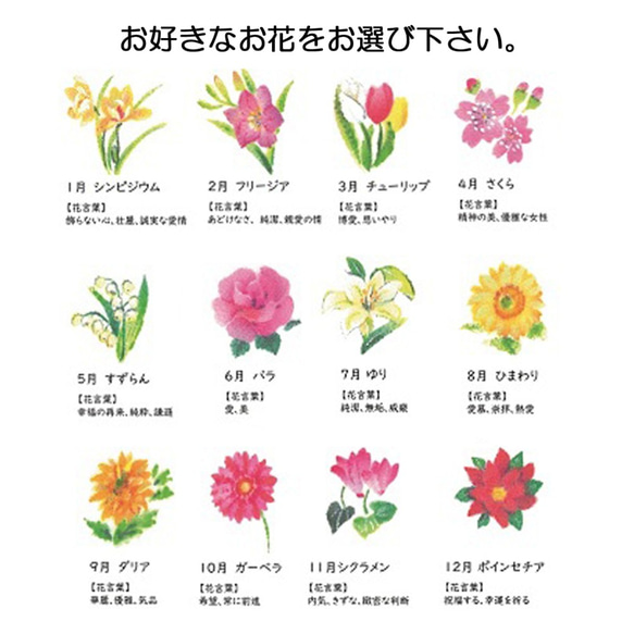 12ヵ月のお花マスク 2枚目の画像