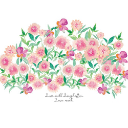 再販《ナデシコ》スッと壁に溶け込むウォールステッカー　※水濡れOK・テカリ無し 7枚目の画像