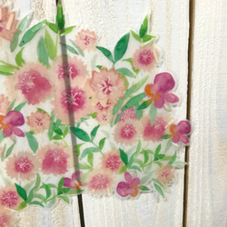 再販《ナデシコ》スッと壁に溶け込むウォールステッカー　※水濡れOK・テカリ無し 5枚目の画像