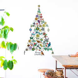 クリスマスツリー(カリグラフィー)  ウォールステッカー/ウォールデコ 6枚目の画像