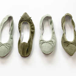 靴職人が創る「理想の革靴」バレエシューズ 本革スエード　痛くならない設計　21.5～26cm　送料無料 9枚目の画像