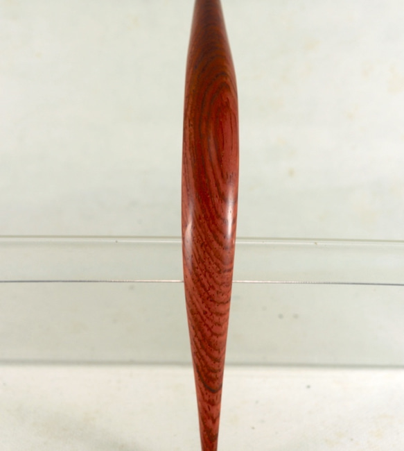 木製かんざし　ココボロ（ローズウッド）自然の色木の模様！ 3枚目の画像