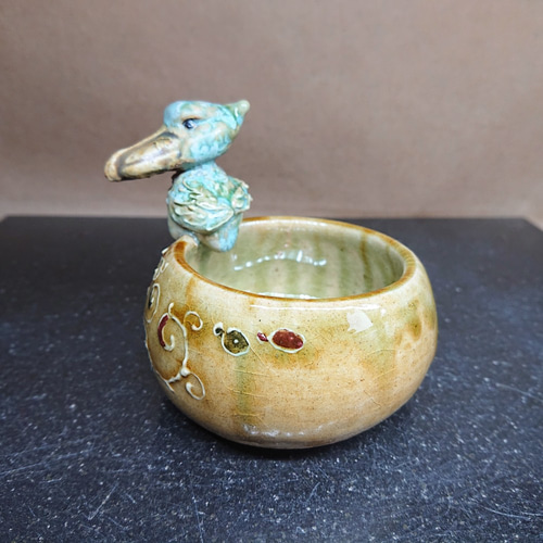 ハシビロコウ】はしびろコータロ― 花器 小鉢 小物入れ ドライフラワー