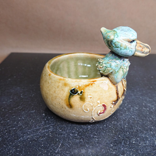 ハシビロコウ】はしびろコータロ― 花器 小鉢 小物入れ ドライ