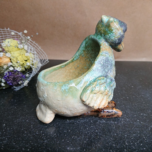 ハシビロコウ】はしびろコータロ― 花器 小鉢 小物入れ ドライ