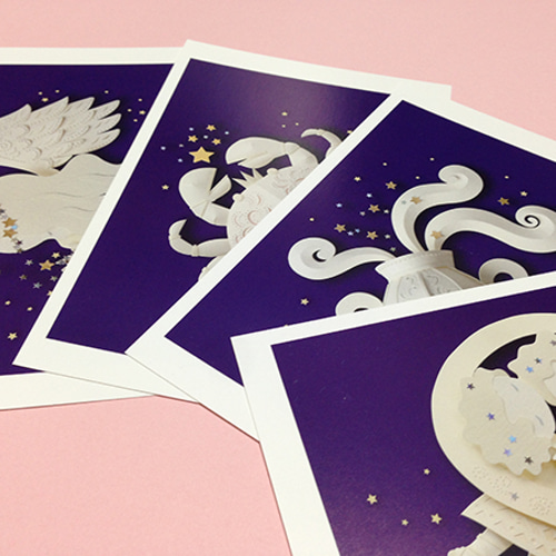 12星座ポストカード・12枚セット ポストカード paperbox 通販 1511965