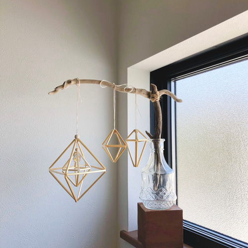 ヒンメリサンキャッチャー 光のモビール3点set サンキャッチャー