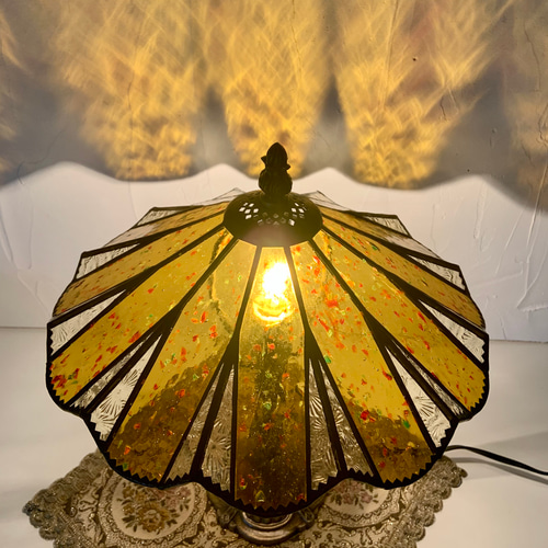 純喫茶くりいま』 レトロフリルランプ【受注制作】 スタンドライト