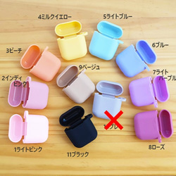 03 イニシャル入れ　オリジナル　カスタマイズ　リボン  ピンクビジュー パール エアポッツケース　AirPods 7枚目の画像