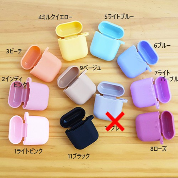 07　タッセル　ビジュー2color　イニシャル入れ　カスタマイズ エアポッツケース　イヤホンケース　AirPods 10枚目の画像