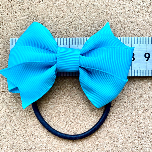 【ハンドメイド】ちょうちょ⚮̈リボンヘアゴム２点セット 受注生産】2個セット カラーが選べる蝶々のようなリボンヘアゴム