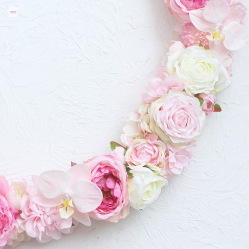 ニューボーンフォト用フラワーリース（直径約65cm） リース