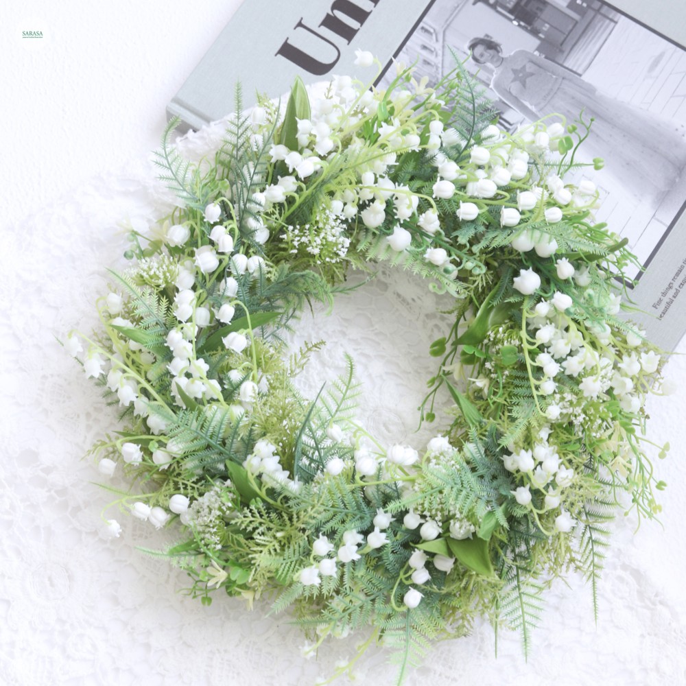 [特集掲載]すずらんのリース（直径約27cm）