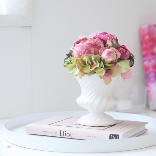 フランス　アンティーク　　ピンク　手描き　薔薇　カップ フランス製アンティークピンクフラワーカップ＆ソーサー