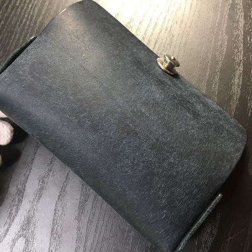 ドイツホック☆レザー ペンケース☆メガネケース☆ネイビー☆プエブロ