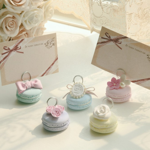 マカロンカードスタンド（30個） メモスタンド・カードスタンド K