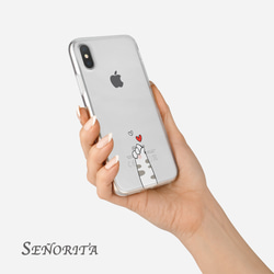 指ハート 全機種対応 iPhone/Xperia/Galaxy.スマホケース クリアケース ハードケース シンプル 夏 3枚目の画像