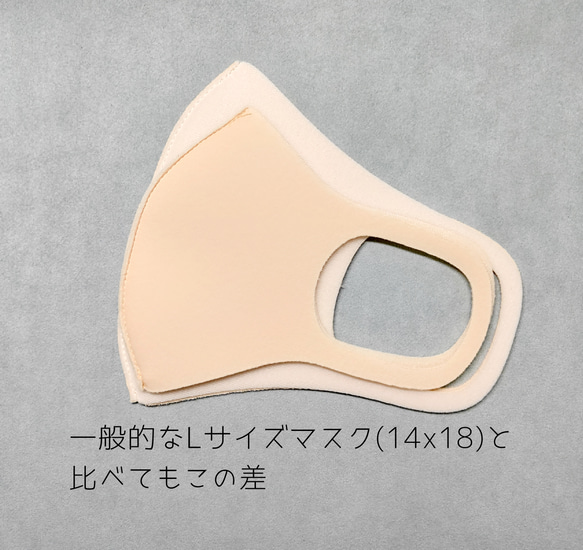 新　スーパービックサイズ♪アゴまでゆったりウレタンマスク５枚セット♪サイズ調整可能に進化☆安心の日本製　 2枚目の画像