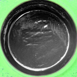 南部鉄器 ティーポット 急須 六角利久（緑）0.5L 日本製 内面ホーロー加工 5枚目の画像
