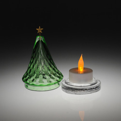 「小さな星のクリスマスツリー」２(LEDキャンドルホルダー、アロマストーンホルダー） 3枚目の画像