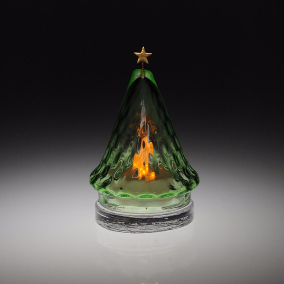 「小さな星のクリスマスツリー」３(LEDキャンドルホルダー、アロマストーンホルダー） 2枚目の画像