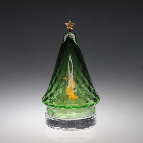 「小さな星のクリスマスツリー」(LEDキャンドルホルダー、アロマストーンホルダー） 1枚目の画像