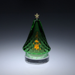「小さな星のクリスマスツリー」(LEDキャンドルホルダー、アロマストーンホルダー） 2枚目の画像