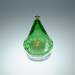 「小さな星のクリスマスツリー」(LEDキャンドルホルダー、アロマストーンホルダー） 4枚目の画像