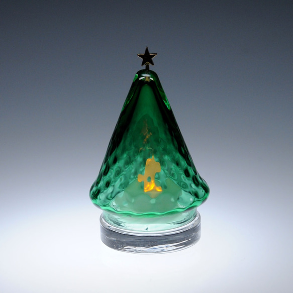 「小さな星のクリスマスツリー」21(LEDキャンドルホルダー、アロマストーンホルダー） 2枚目の画像