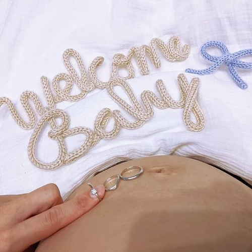 ウールレター  【Welcome Baby】◯ Welcome baby ウールレター 雑貨・その他 anemone 通販 11604906