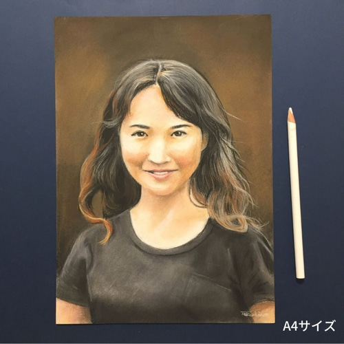 人物のパステル画オーダー 絵画 takeshiro painting 通販｜Creema 