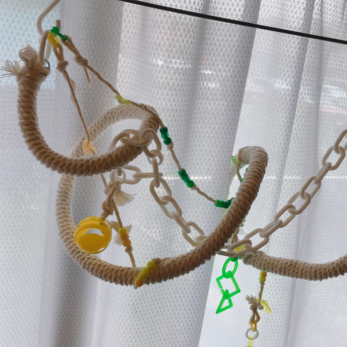 （オーダーページ）ハンドメイド インコさんのぐるぐるロープパーチ オーダーページ）ハンドメイド インコさんのぐるぐるロープパーチ
