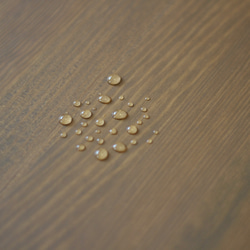折りたたみ　そら豆テーブル　木の脚がかわいい「まめっこ」無垢材ローテーブル　自然塗装　横幅89㎝　チーク色 10枚目の画像