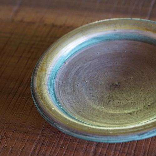 皿 銀 備前焼 作家もの 銀三彩 小皿 陶器 伊勢崎紳 小皿 左右
