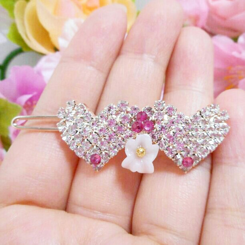 new❤️スワロフスキーオーロラ❤️キラキラ❤️バレッタ