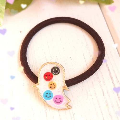 レジンヘアゴム♡大きめカボションタイプ、ハロウィン猫ちゃん・再販不可 再販不可。ハロウィン ねこ レジンヘアゴム ブローチ ハロウィン