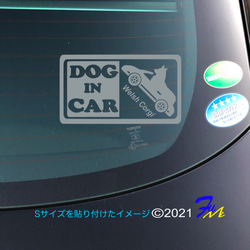 コーギー DOG IN CAR ステッカー 2枚目の画像