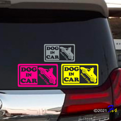 コーギー DOG IN CAR ステッカー 3枚目の画像