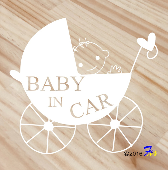 Baby In CAR 04 ステッカー 1枚目の画像