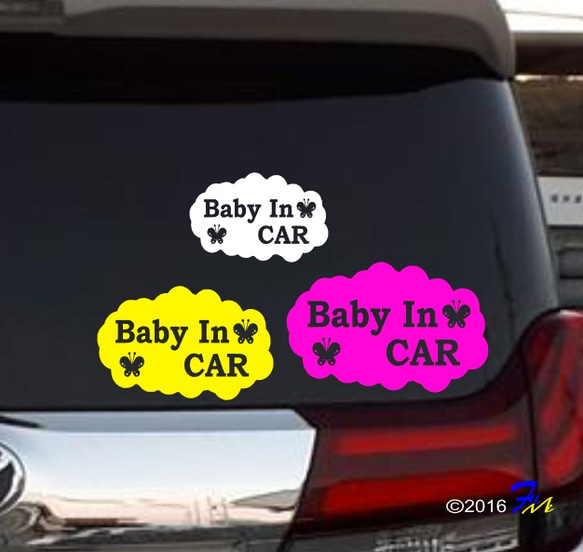 Baby In CAR 10 ステッカー 3枚目の画像