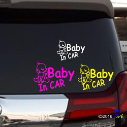 Baby In CAR 12 ステッカー 3枚目の画像