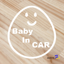 Baby In CAR 16 ステッカー 1枚目の画像