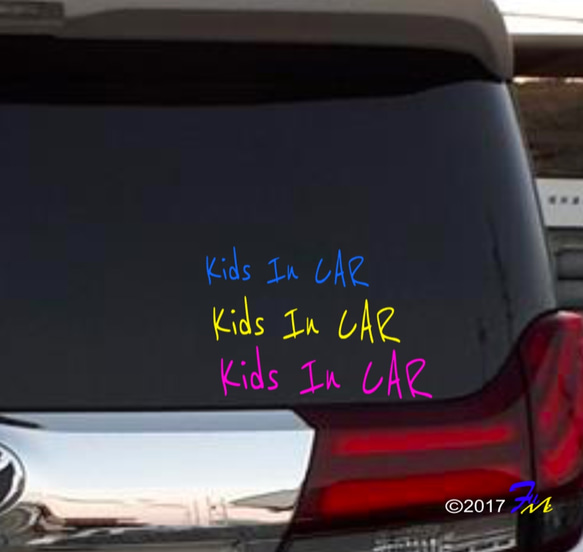 Kids In CAR12 ステッカー 2枚目の画像