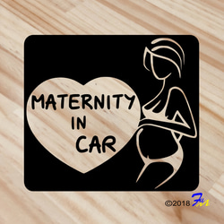 MATERNITY IN CAR14 ステッカー 1枚目の画像