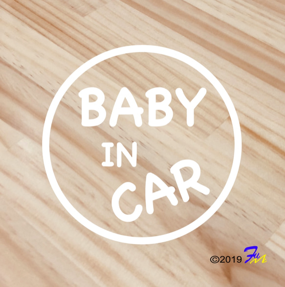 Baby In CAR34 ステッカー 1枚目の画像