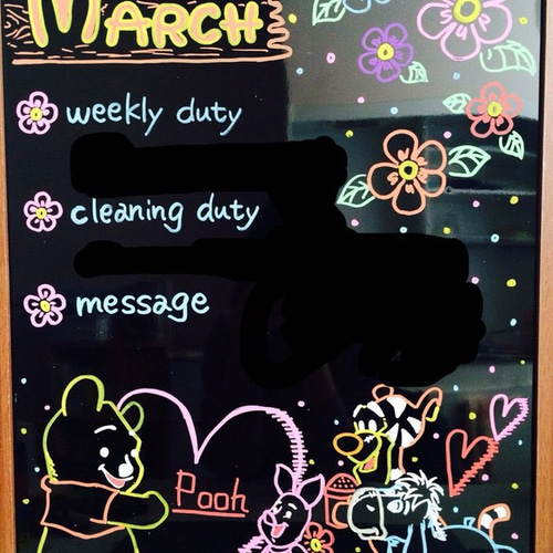 受注制作✳︎ブラックボード ✳︎画像はこれまでの作品です✳︎ オーダーメイドブラックボード♡ 絵画 mini*flower 通販 1422724