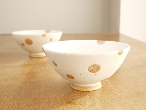 オレンジ水玉のお茶碗（3個セット） 茶碗・めし碗 浦川友紀 通販